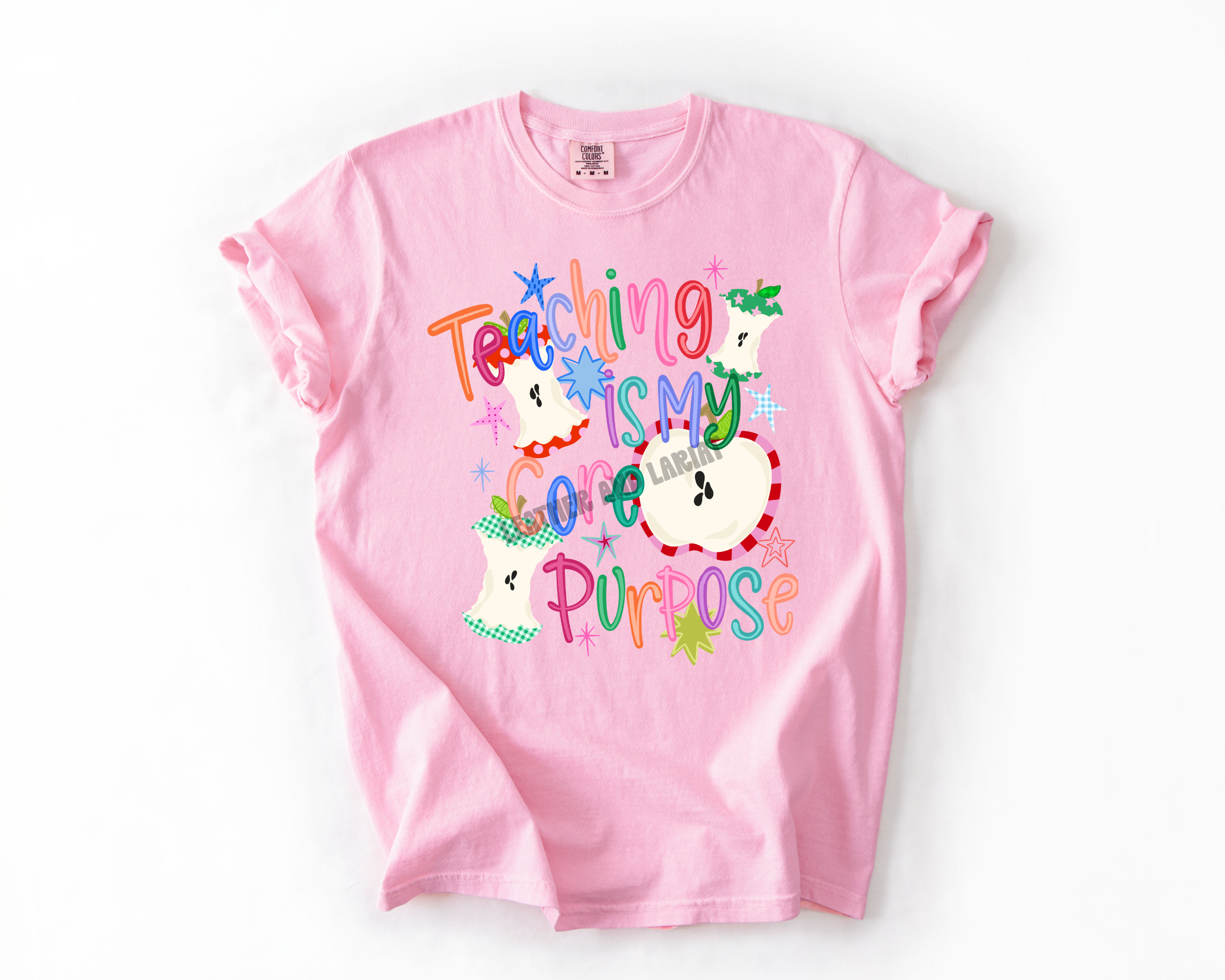 TEACHING IS MY CORE PURPOSE COMFORT COLORS TEE