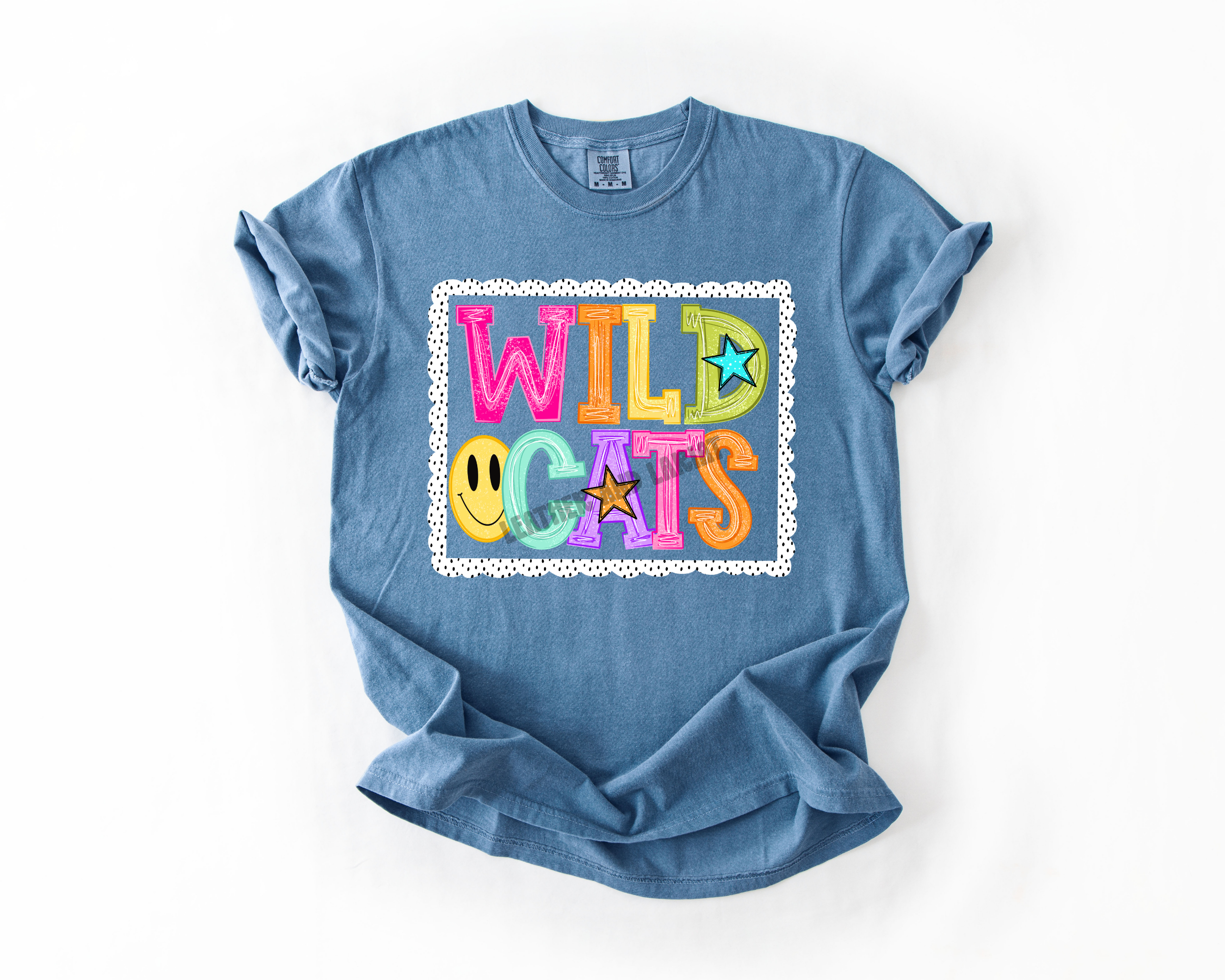 PREPPY WILDCATS GAME DAY COMFORT COLORS TEE