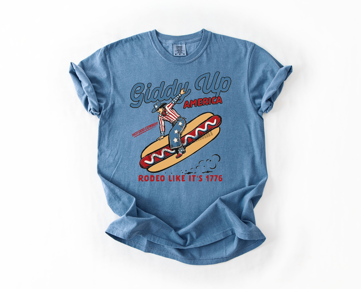 GIDDY UP AMERICA COMFORT COLORS TEE