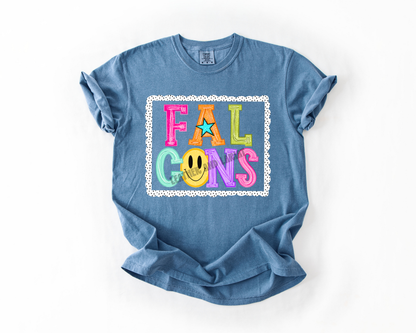 PREPPY FALCONS GAME DAY COMFORT COLORS TEE