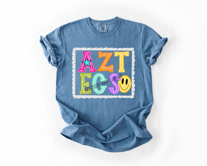 PREPPY AZTECS GAME DAY COMFORT COLORS TEE