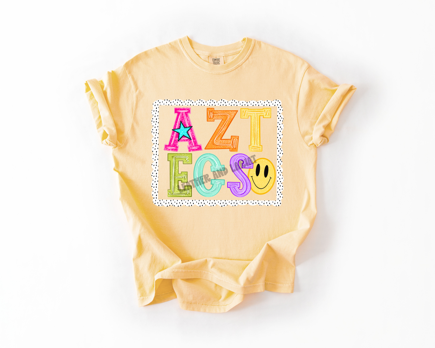 PREPPY AZTECS GAME DAY COMFORT COLORS TEE