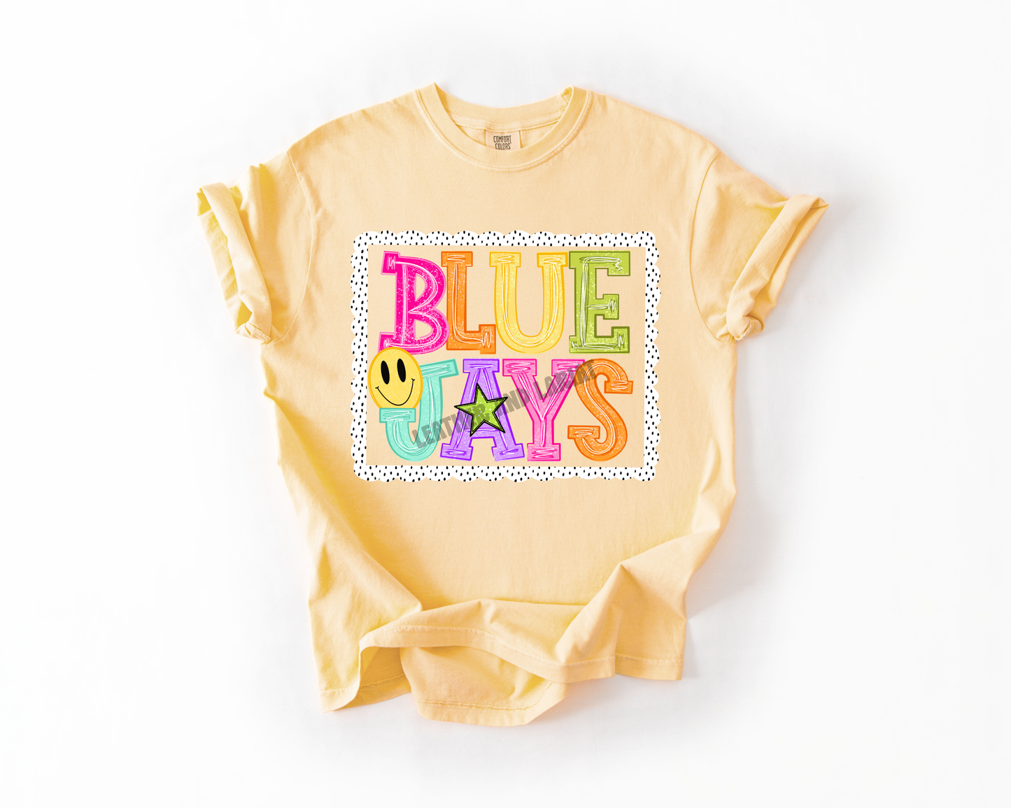 PREPPY BLUE JAYS GAME DAY COMFORT COLORS TEE