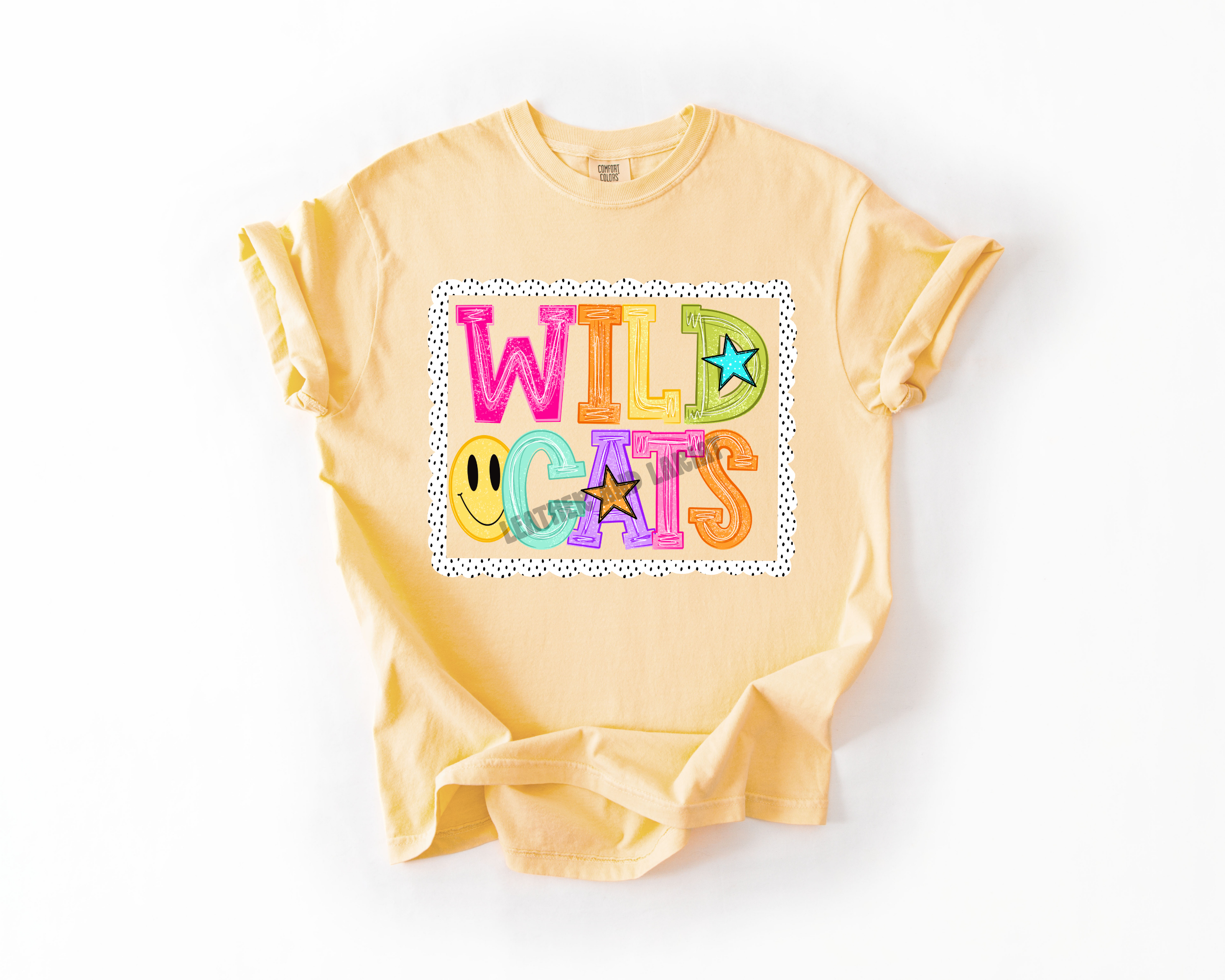 PREPPY WILDCATS GAME DAY COMFORT COLORS TEE