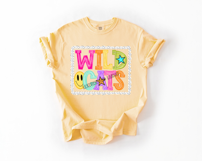 PREPPY WILDCATS GAME DAY COMFORT COLORS TEE