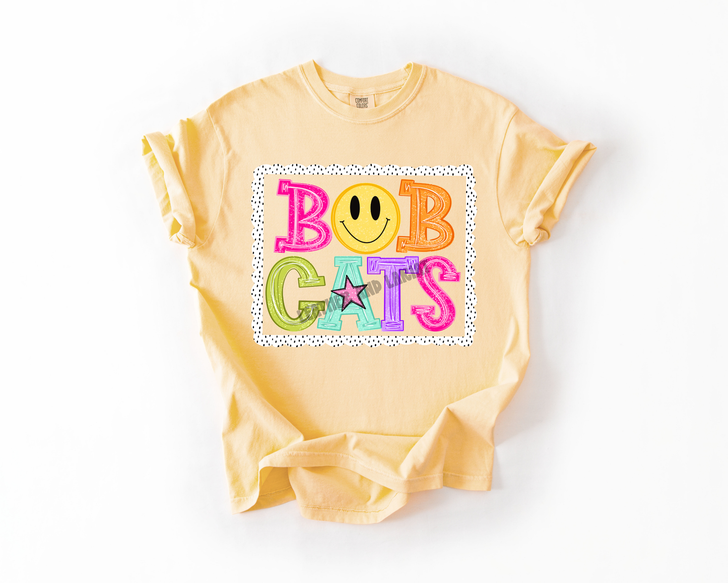 PREPPY BOBCATS GAME DAY COMFORT COLORS TEE