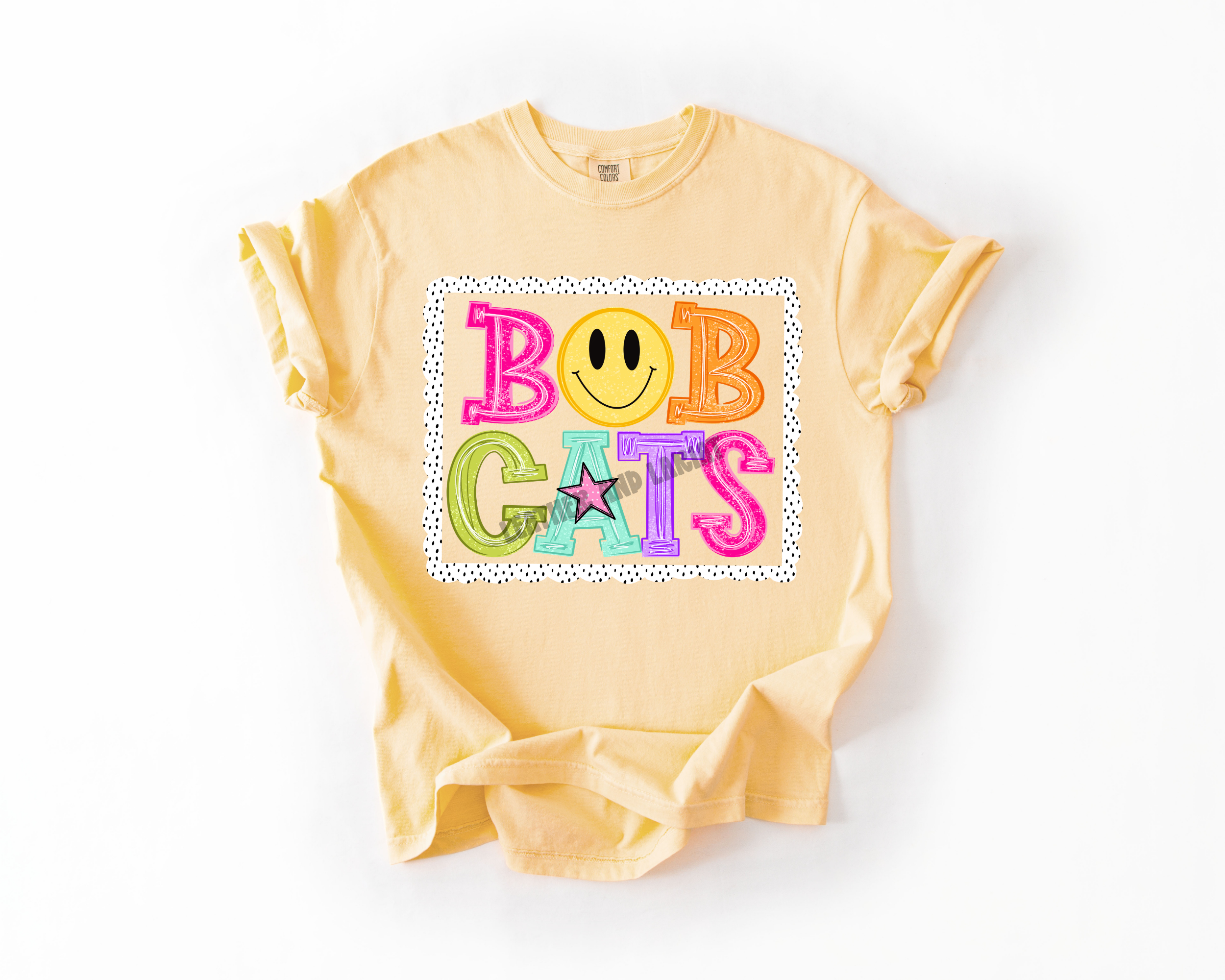 PREPPY BOBCATS GAME DAY COMFORT COLORS TEE