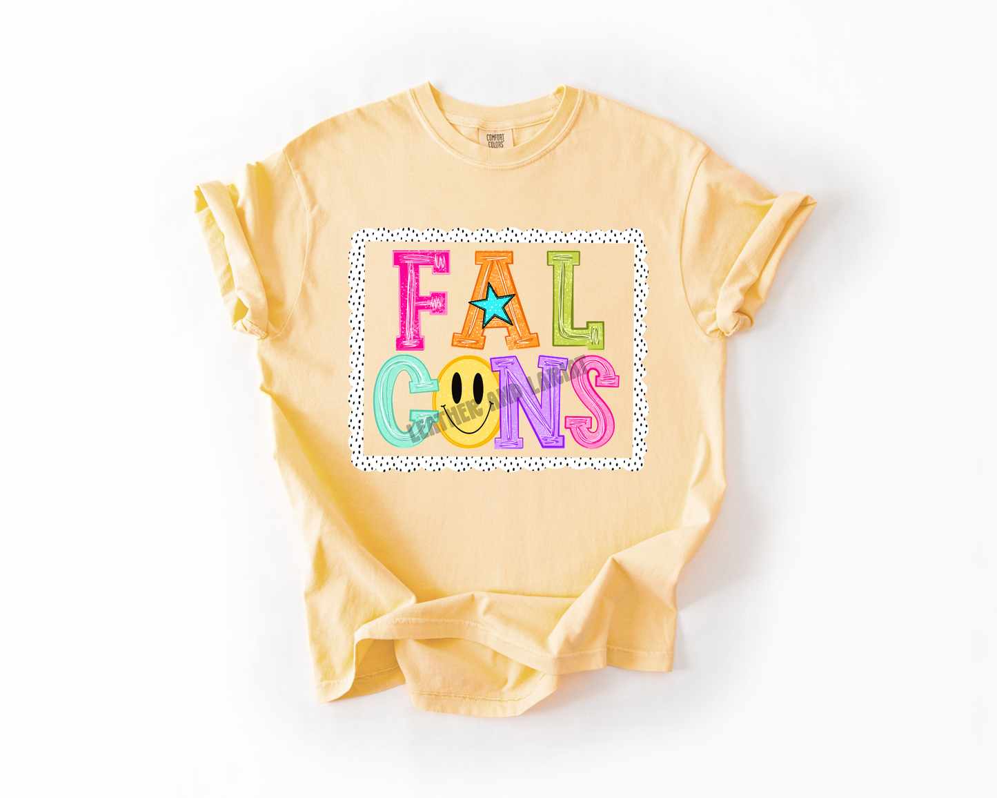 PREPPY FALCONS GAME DAY COMFORT COLORS TEE
