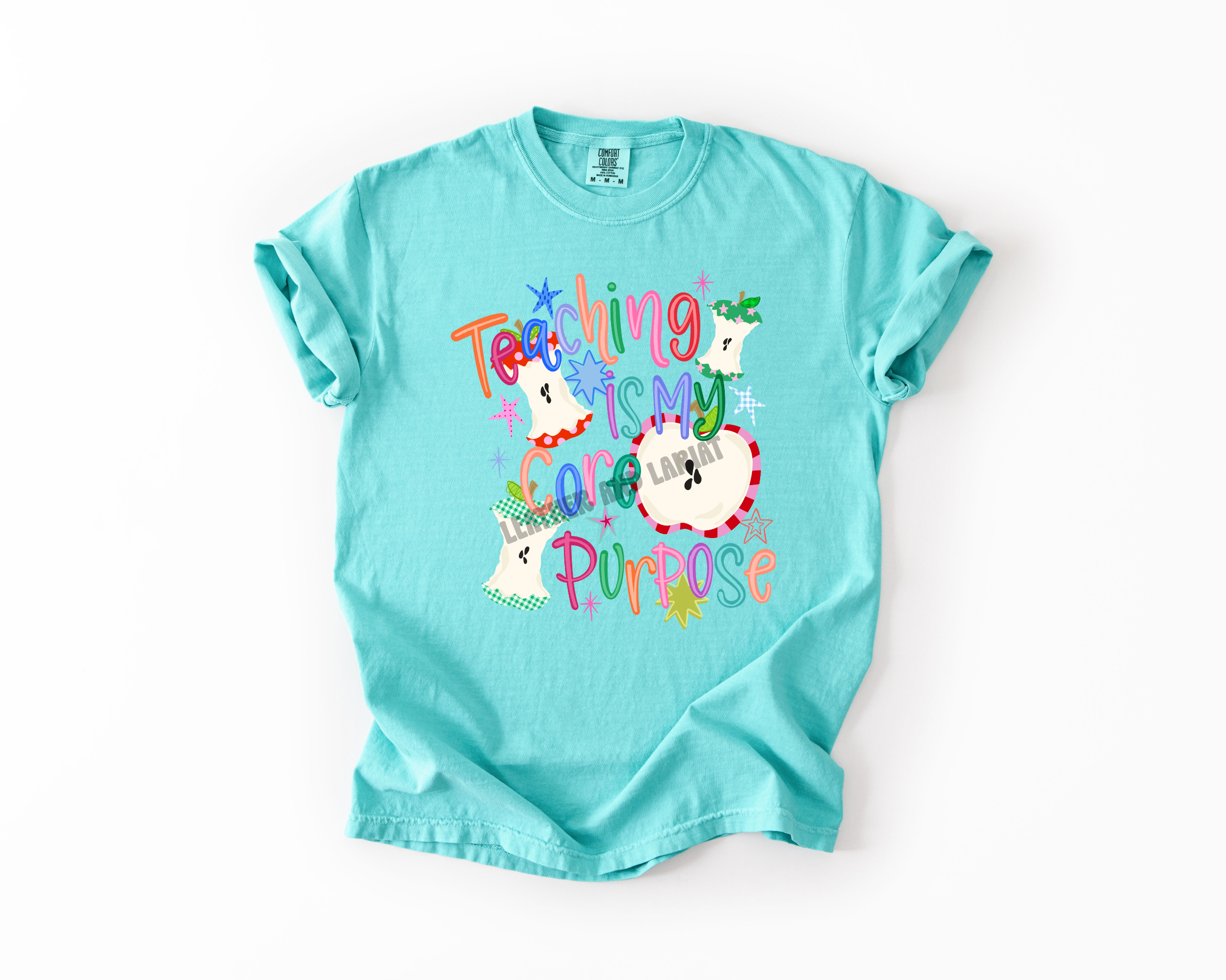 TEACHING IS MY CORE PURPOSE COMFORT COLORS TEE