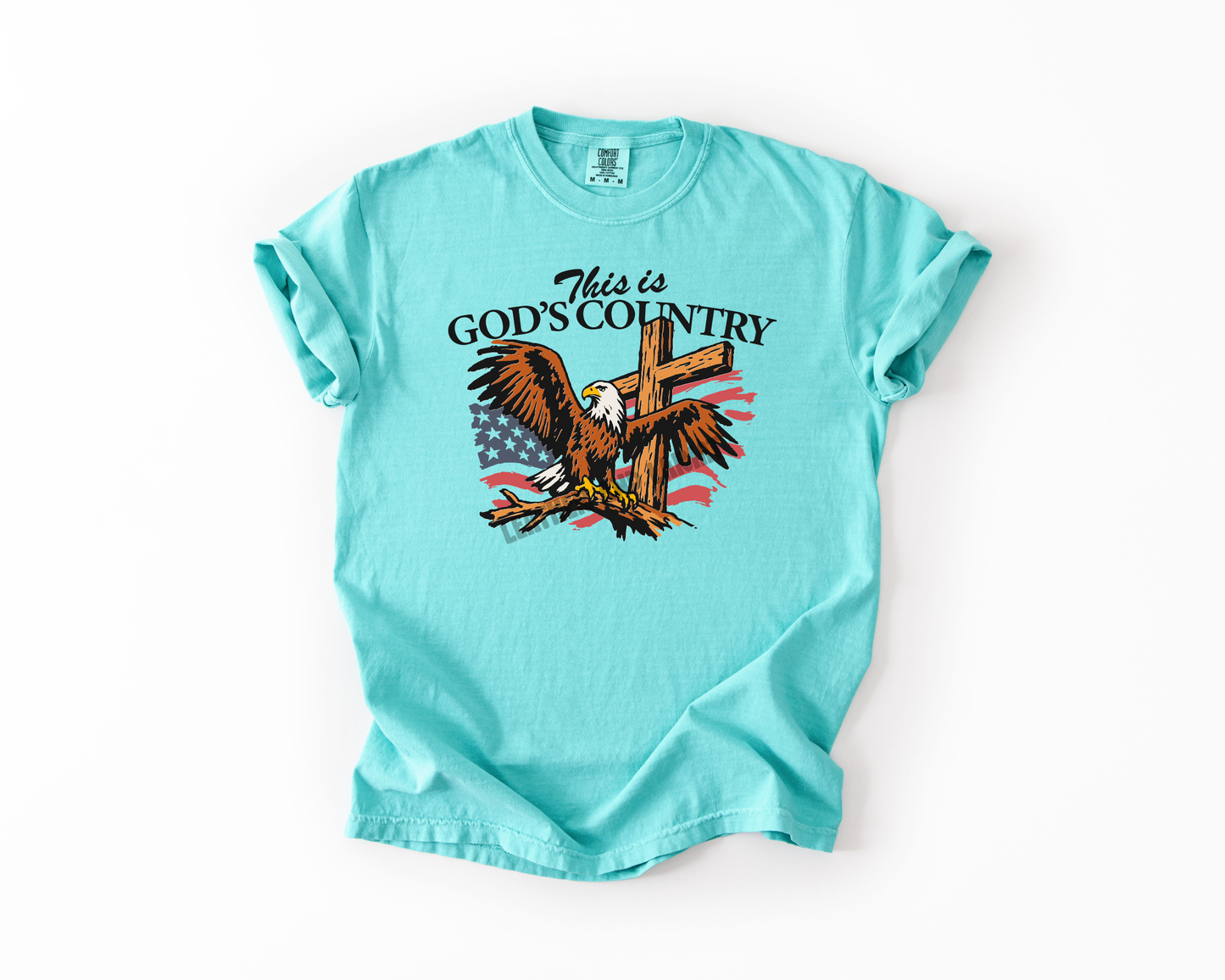 THIS IS GODS COUNTRY COMFORT COLORS TEE