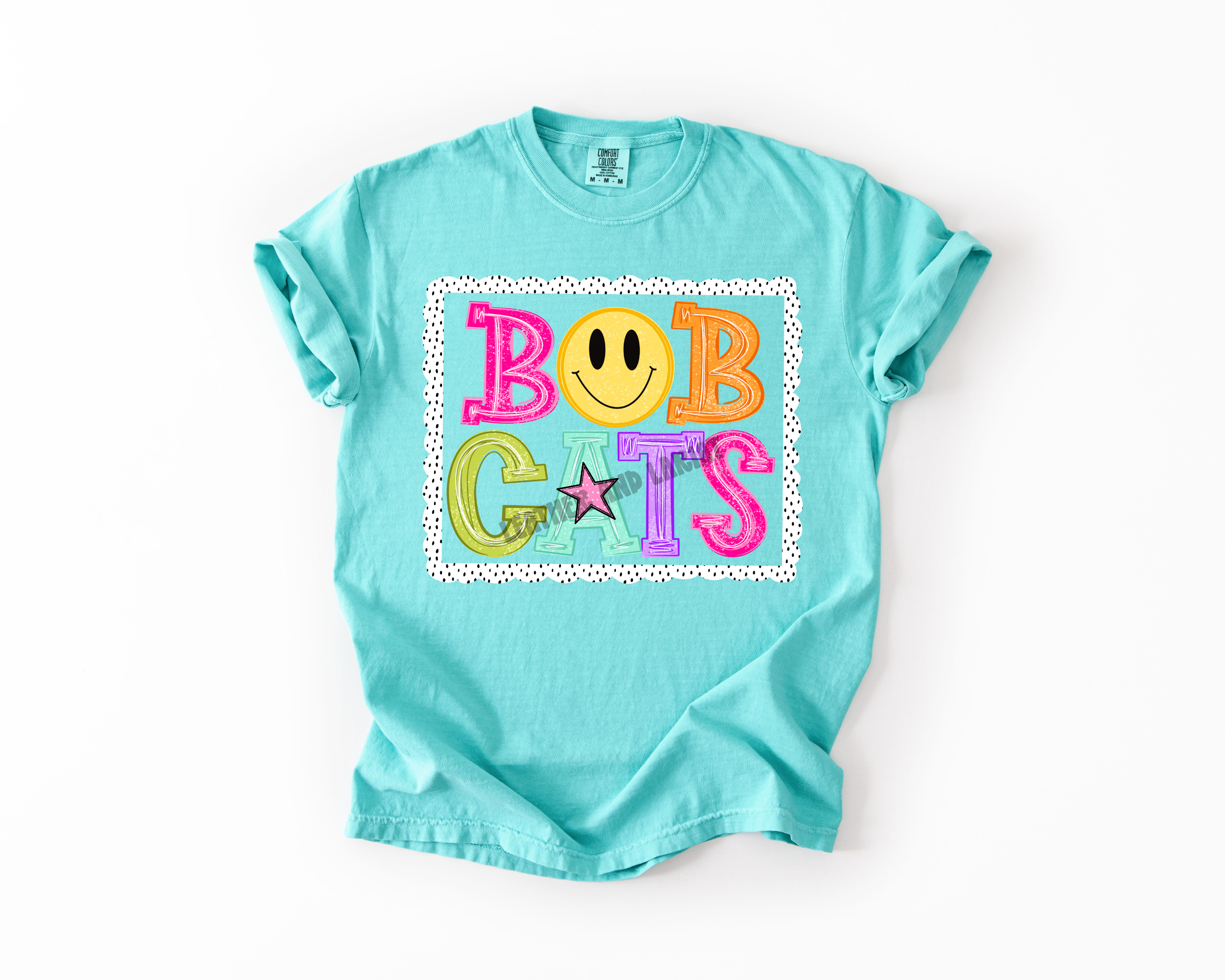 PREPPY BOBCATS GAME DAY COMFORT COLORS TEE