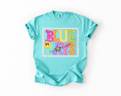 PREPPY BLUE JAYS GAME DAY COMFORT COLORS TEE