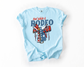 RED WHITE AND RODEO COMFORT COLORS TEE