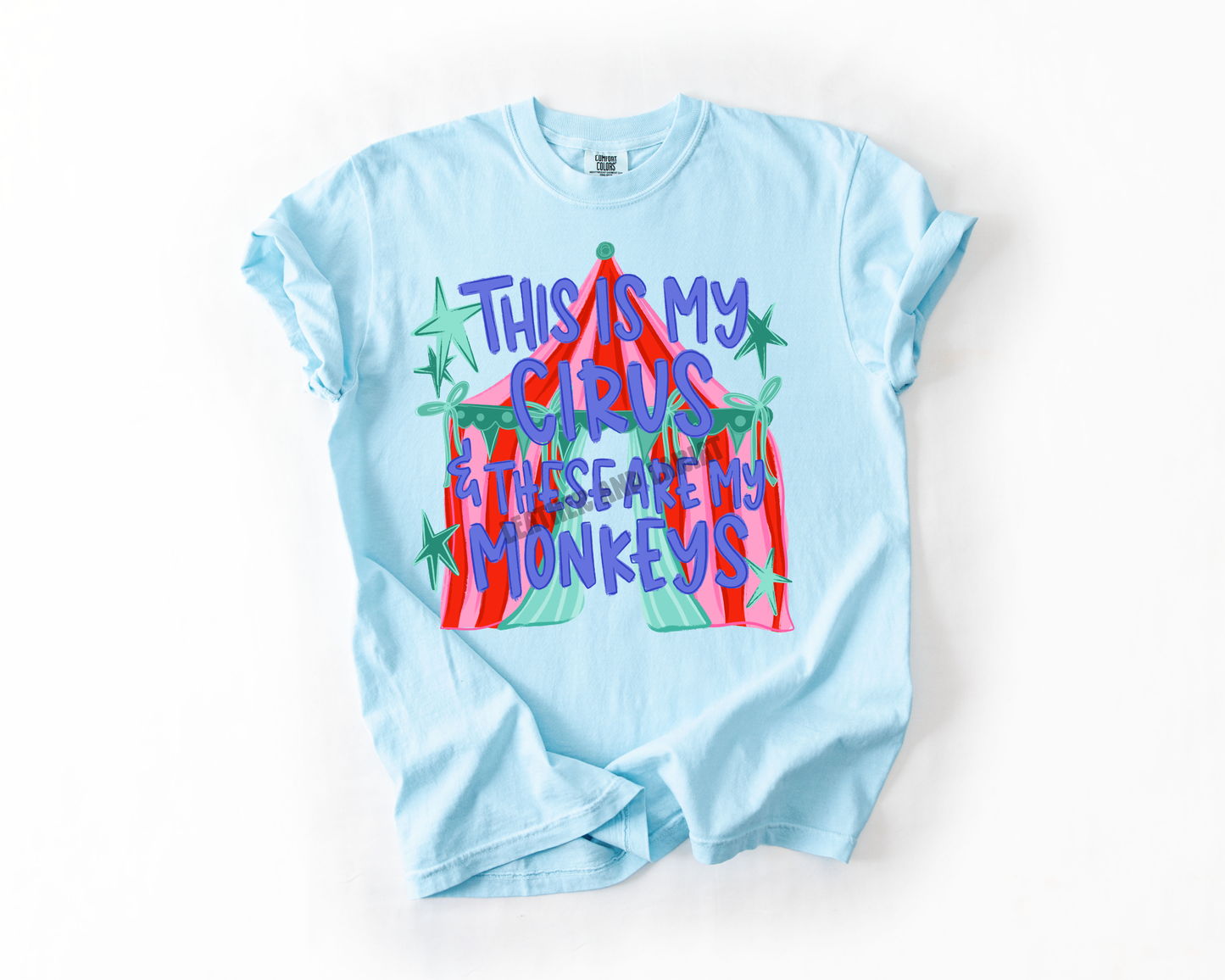 THIS IS MY CIRCUS AND THESE ARE MY MONKEYS COMFORT COLORS TEE