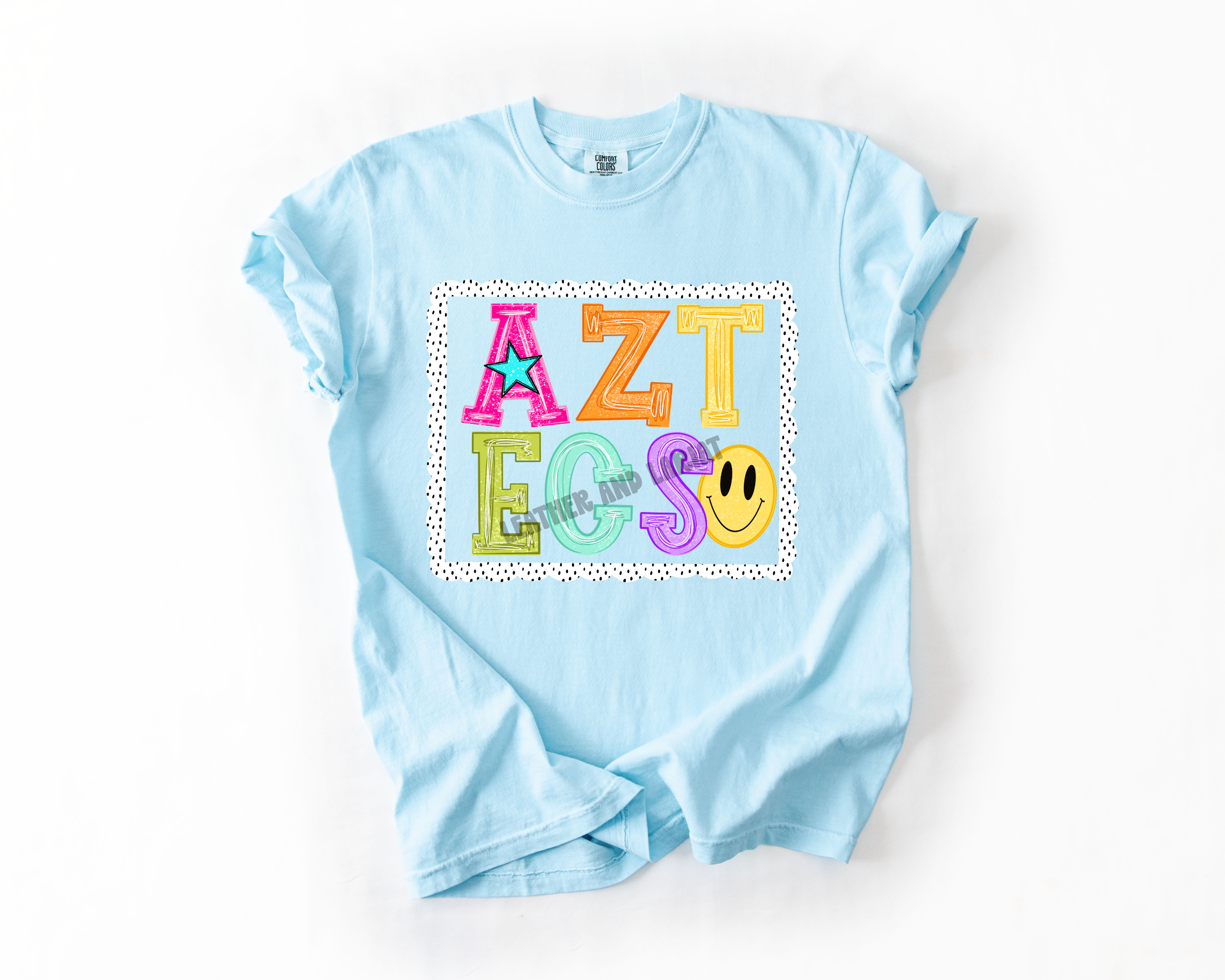 PREPPY AZTECS GAME DAY COMFORT COLORS TEE