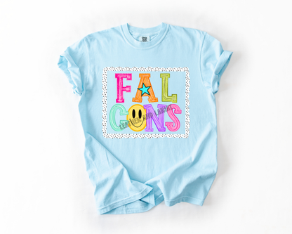 PREPPY FALCONS GAME DAY COMFORT COLORS TEE