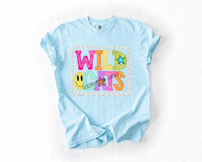 PREPPY WILDCATS GAME DAY COMFORT COLORS TEE