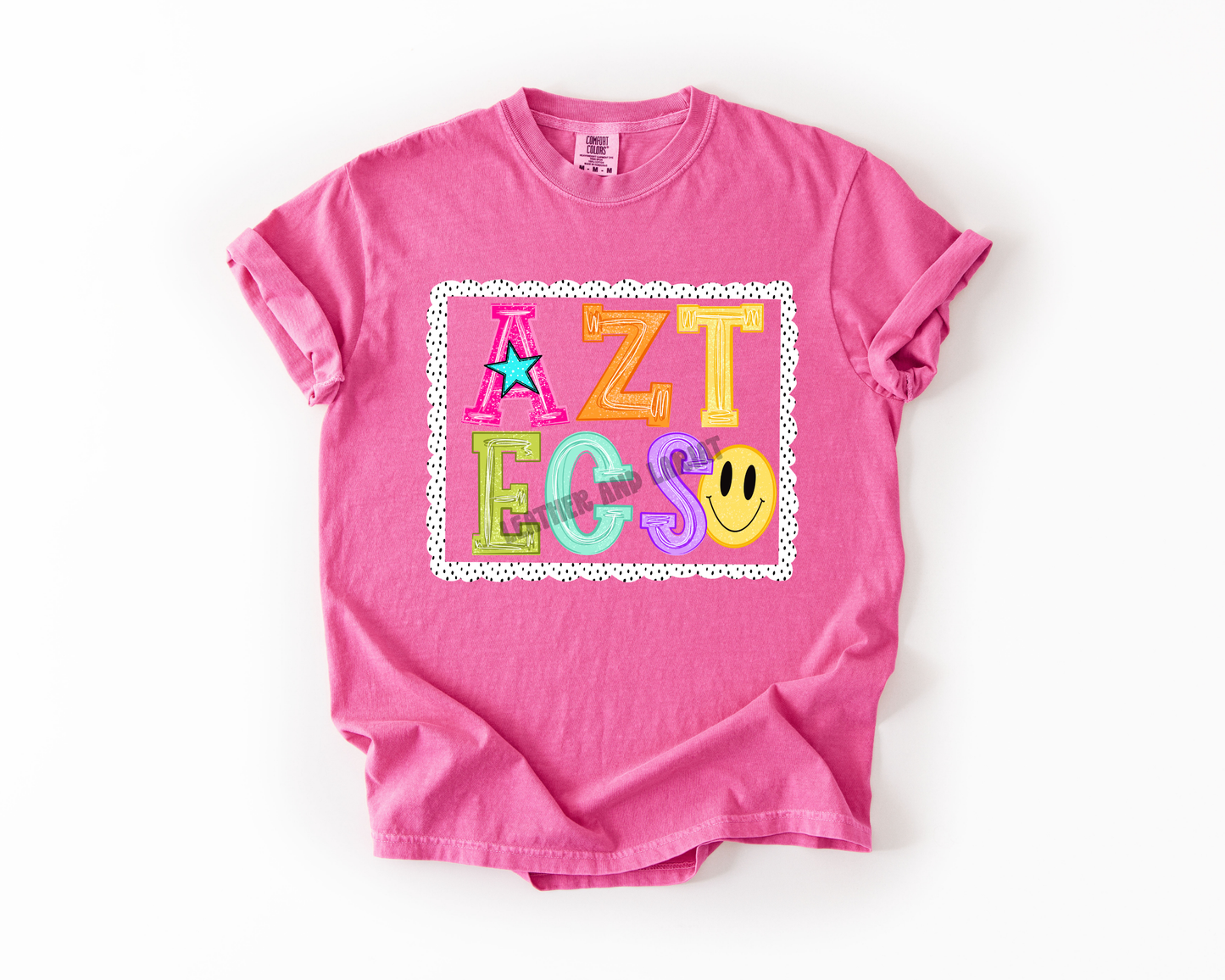 PREPPY AZTECS GAME DAY COMFORT COLORS TEE