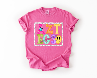 PREPPY AZTECS GAME DAY COMFORT COLORS TEE