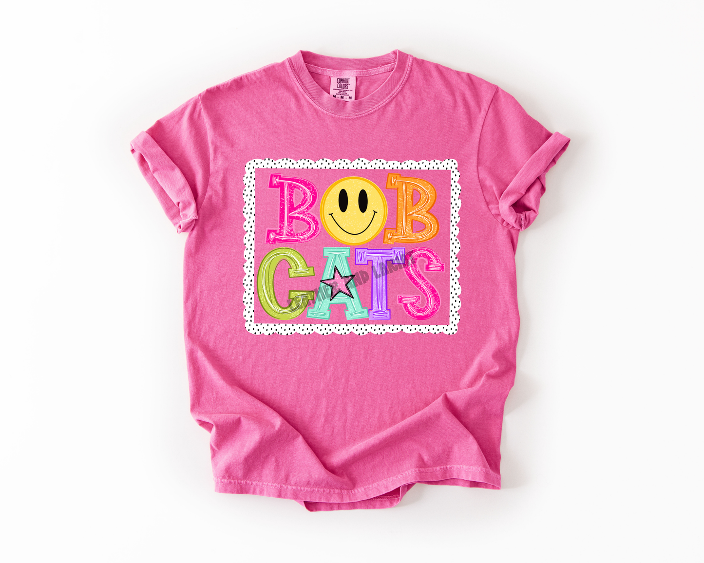 PREPPY BOBCATS GAME DAY COMFORT COLORS TEE