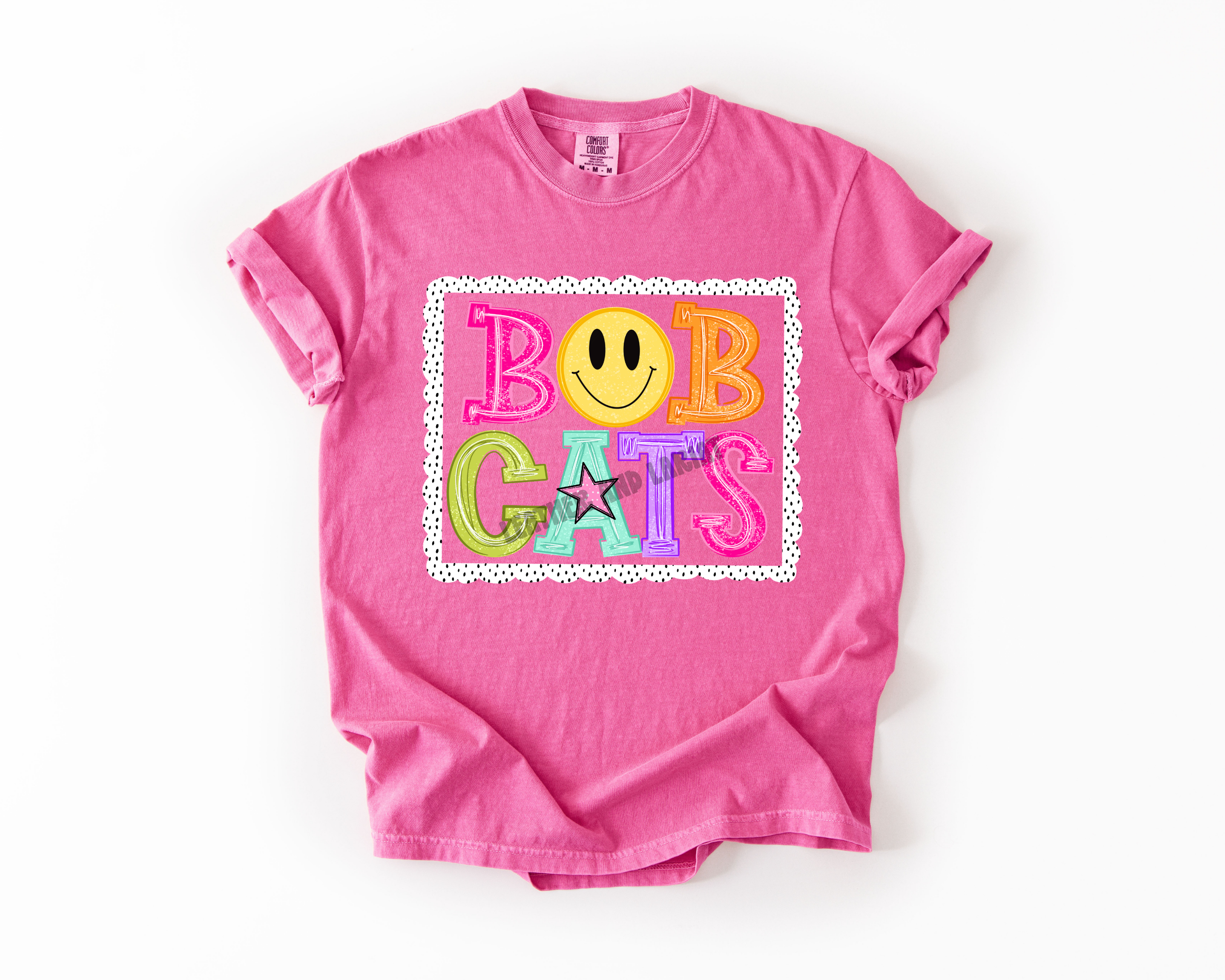 PREPPY BOBCATS GAME DAY COMFORT COLORS TEE