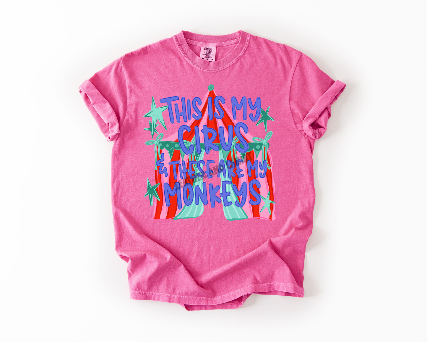 THIS IS MY CIRCUS AND THESE ARE MY MONKEYS COMFORT COLORS TEE