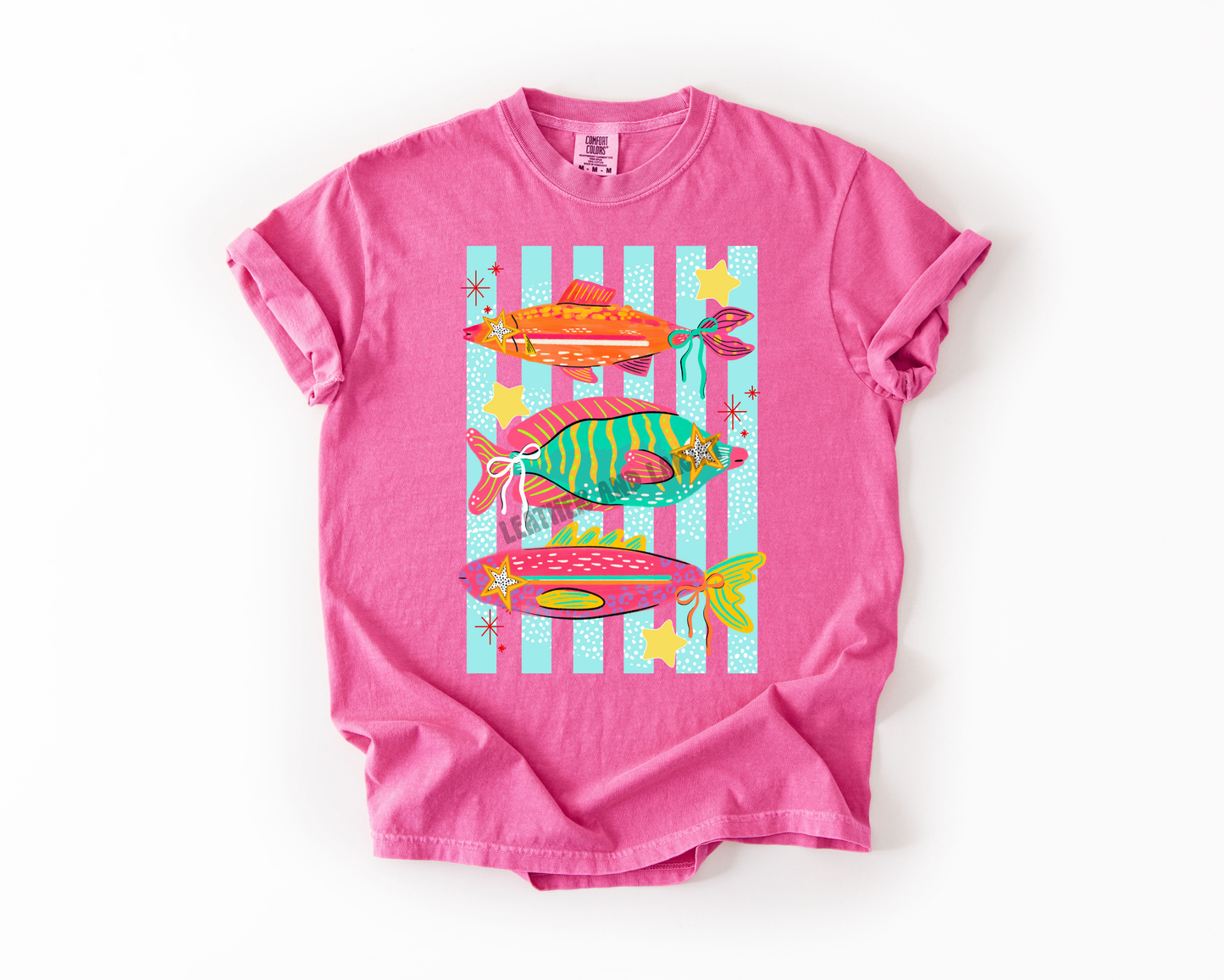 STARRY BOW FISH COMFORT COLOR TEE