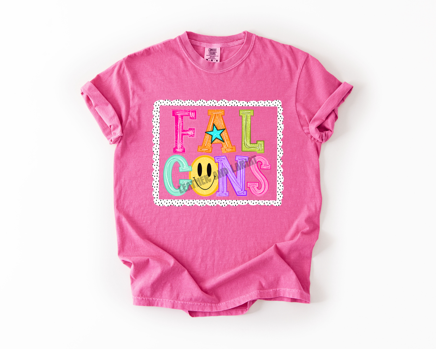 PREPPY FALCONS GAME DAY COMFORT COLORS TEE