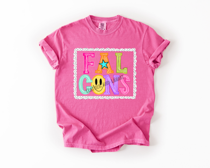 PREPPY FALCONS GAME DAY COMFORT COLORS TEE