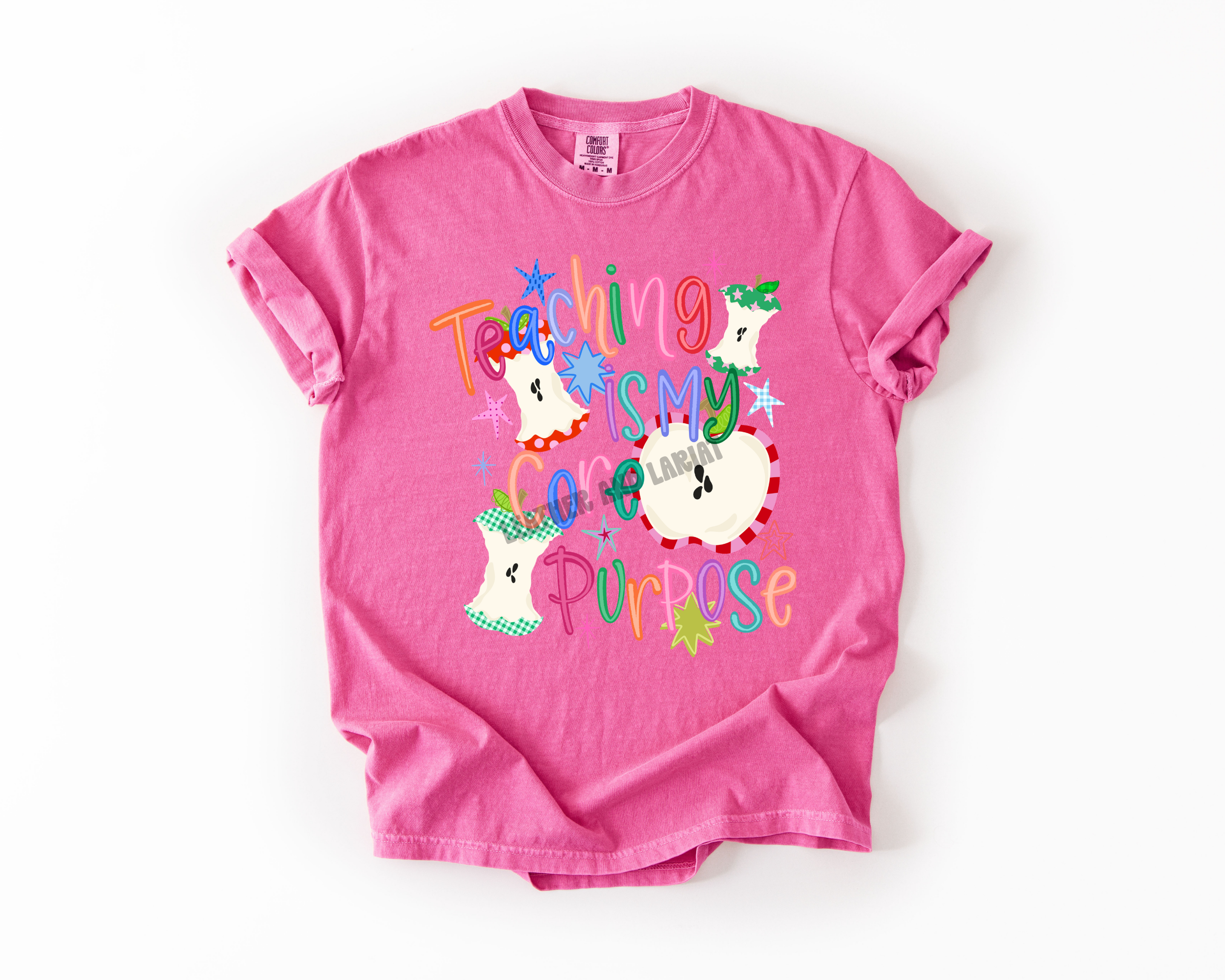 TEACHING IS MY CORE PURPOSE COMFORT COLORS TEE