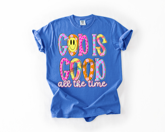 GOD IS GOOD ALL THE TIME COMFORT COLORS TEE