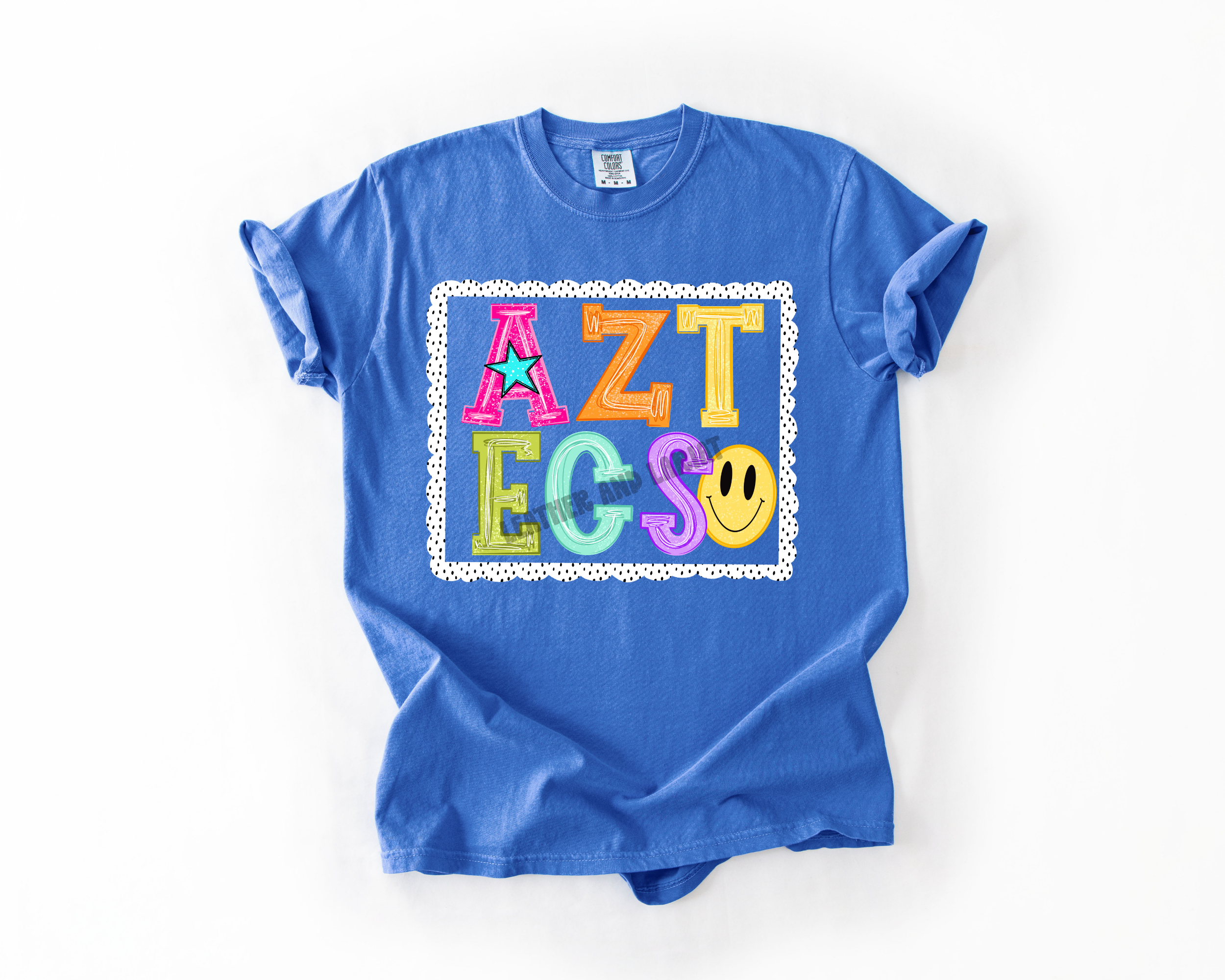 PREPPY AZTECS GAME DAY COMFORT COLORS TEE
