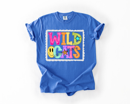 PREPPY WILDCATS GAME DAY COMFORT COLORS TEE