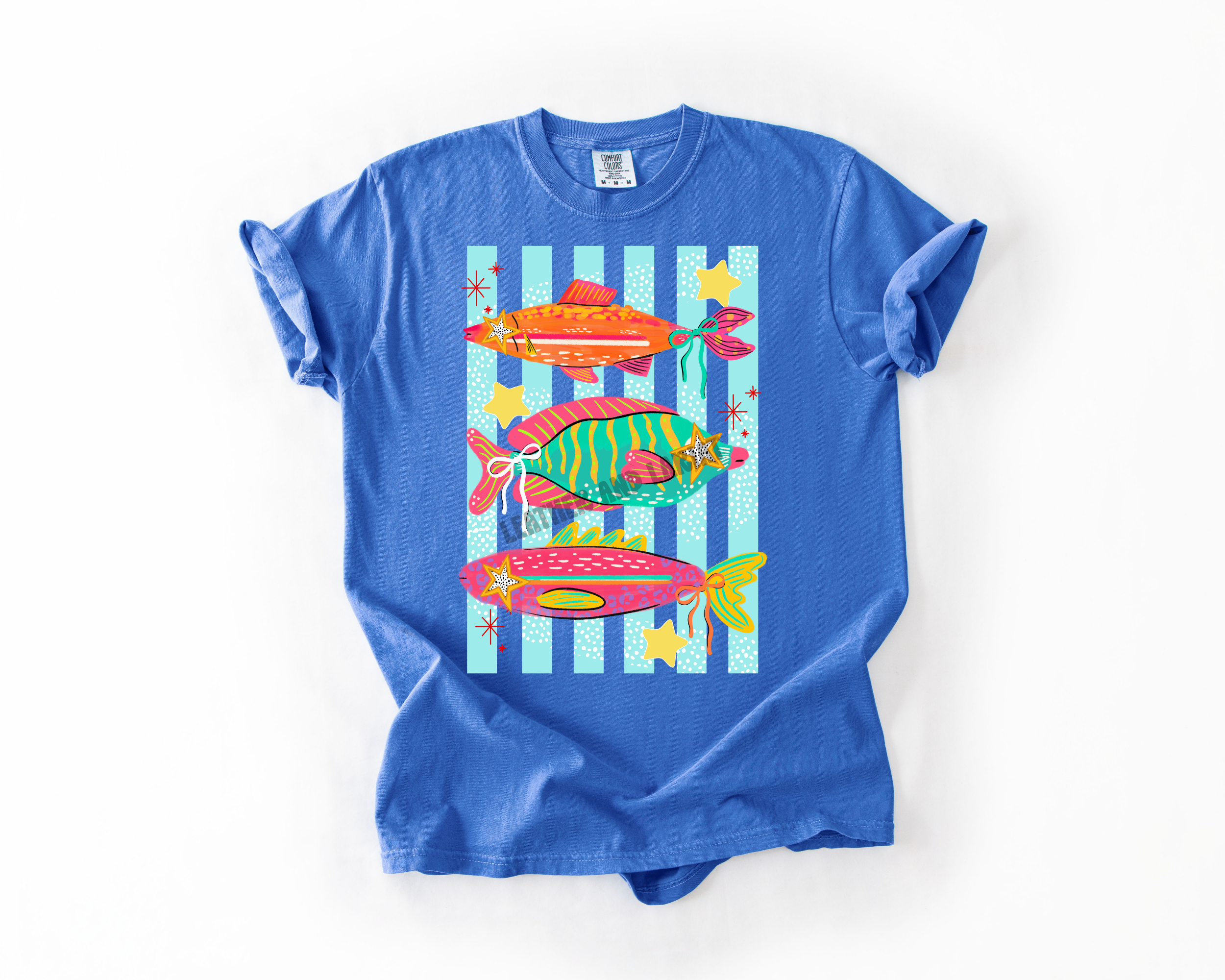 STARRY BOW FISH COMFORT COLOR TEE