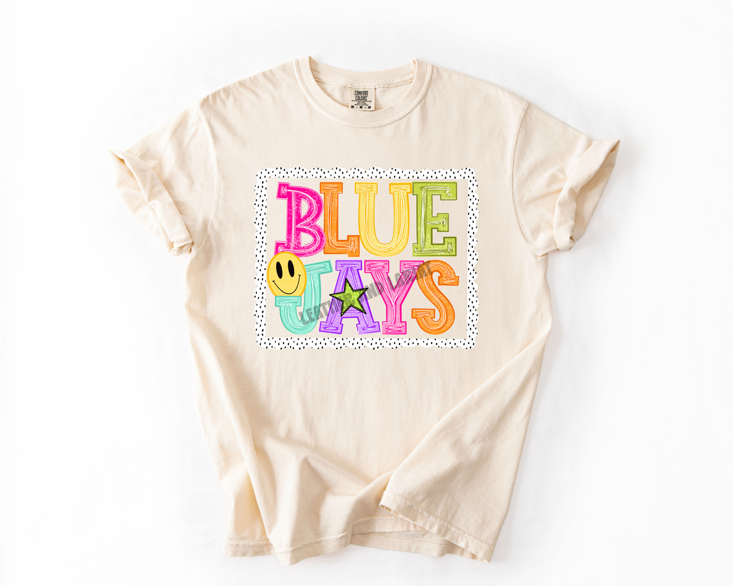 PREPPY BLUE JAYS GAME DAY COMFORT COLORS TEE