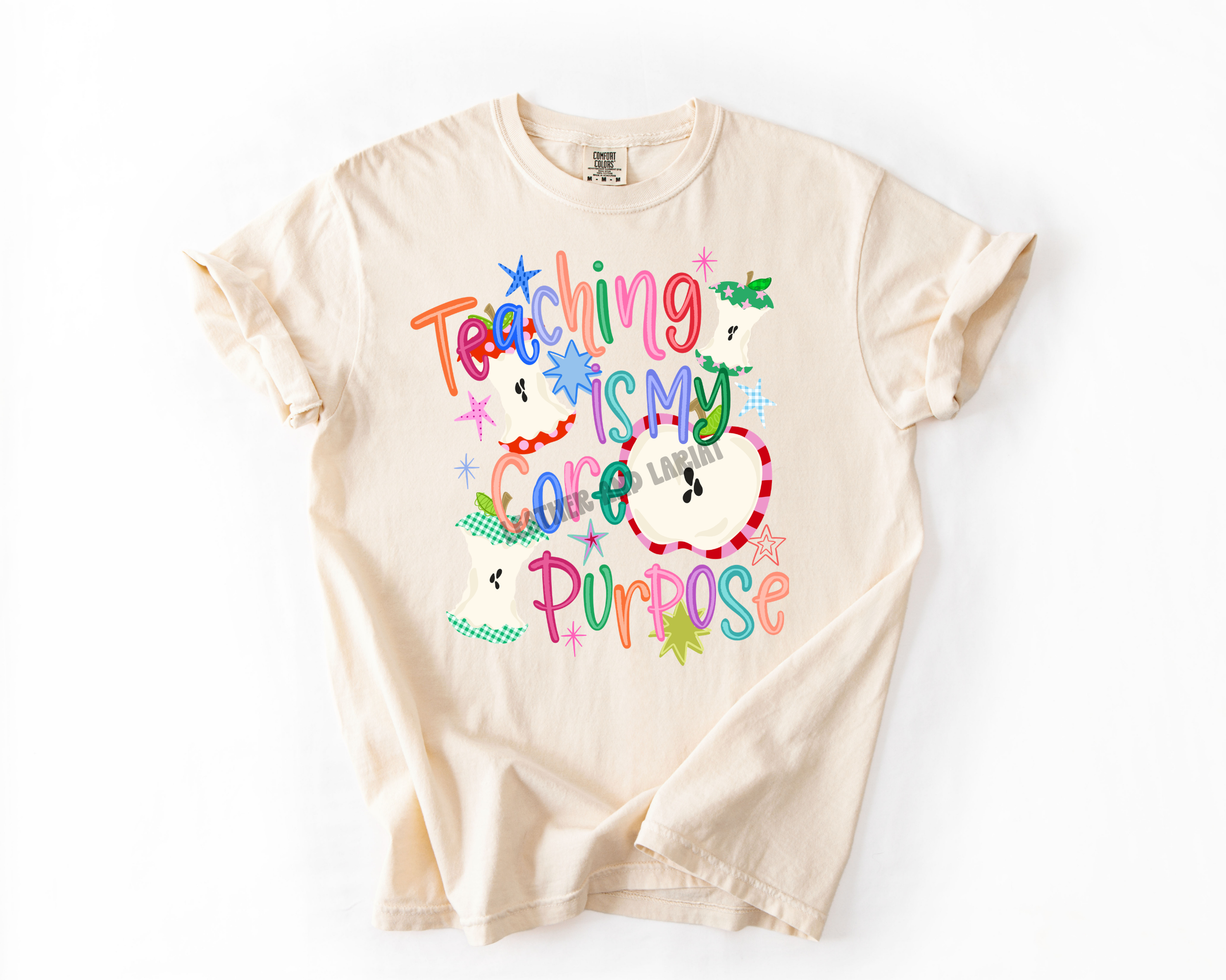 TEACHING IS MY CORE PURPOSE COMFORT COLORS TEE