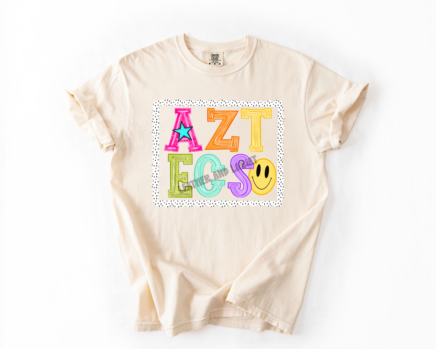 PREPPY AZTECS GAME DAY COMFORT COLORS TEE