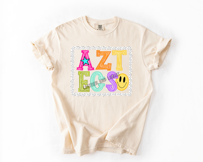 PREPPY AZTECS GAME DAY COMFORT COLORS TEE