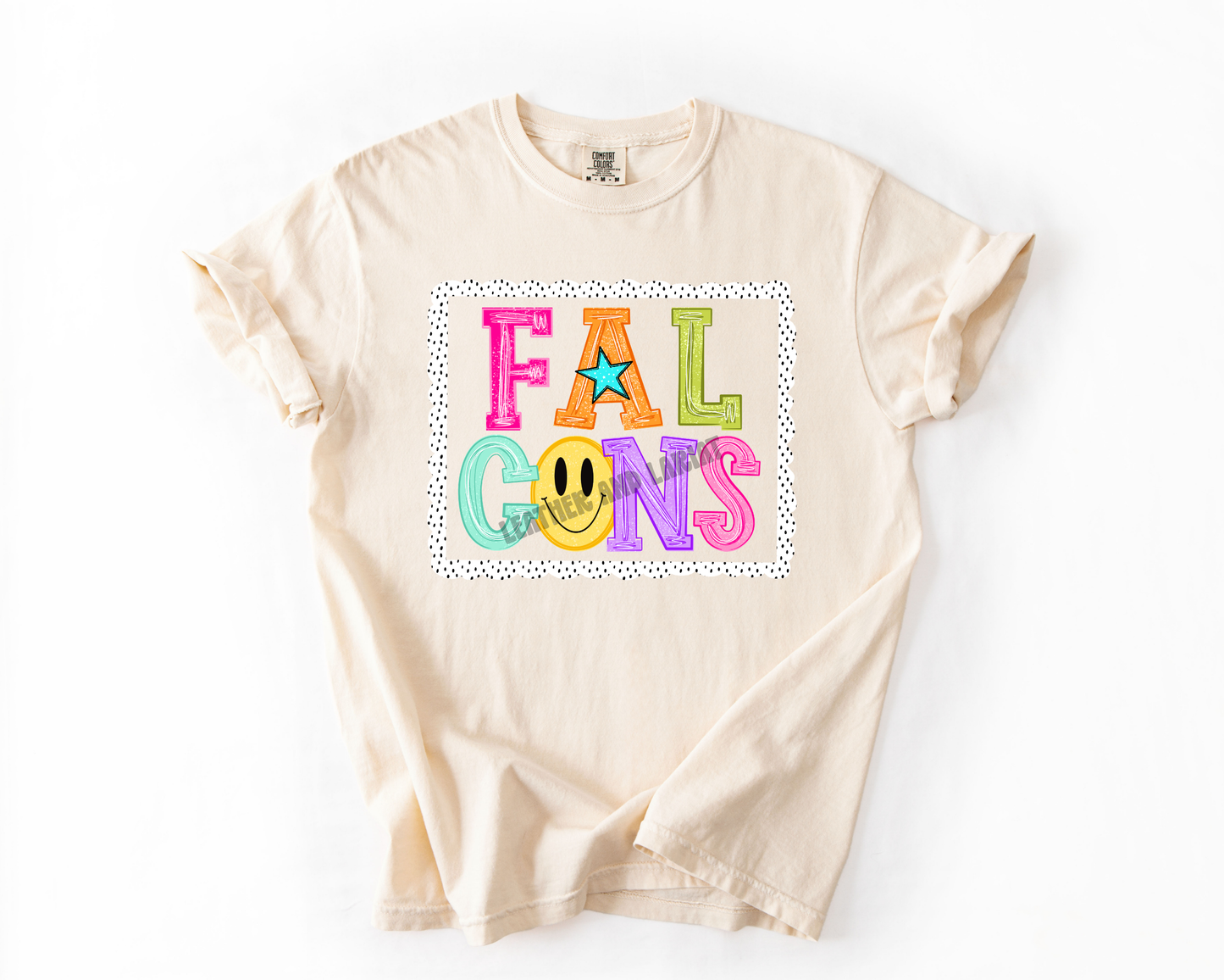 PREPPY FALCONS GAME DAY COMFORT COLORS TEE