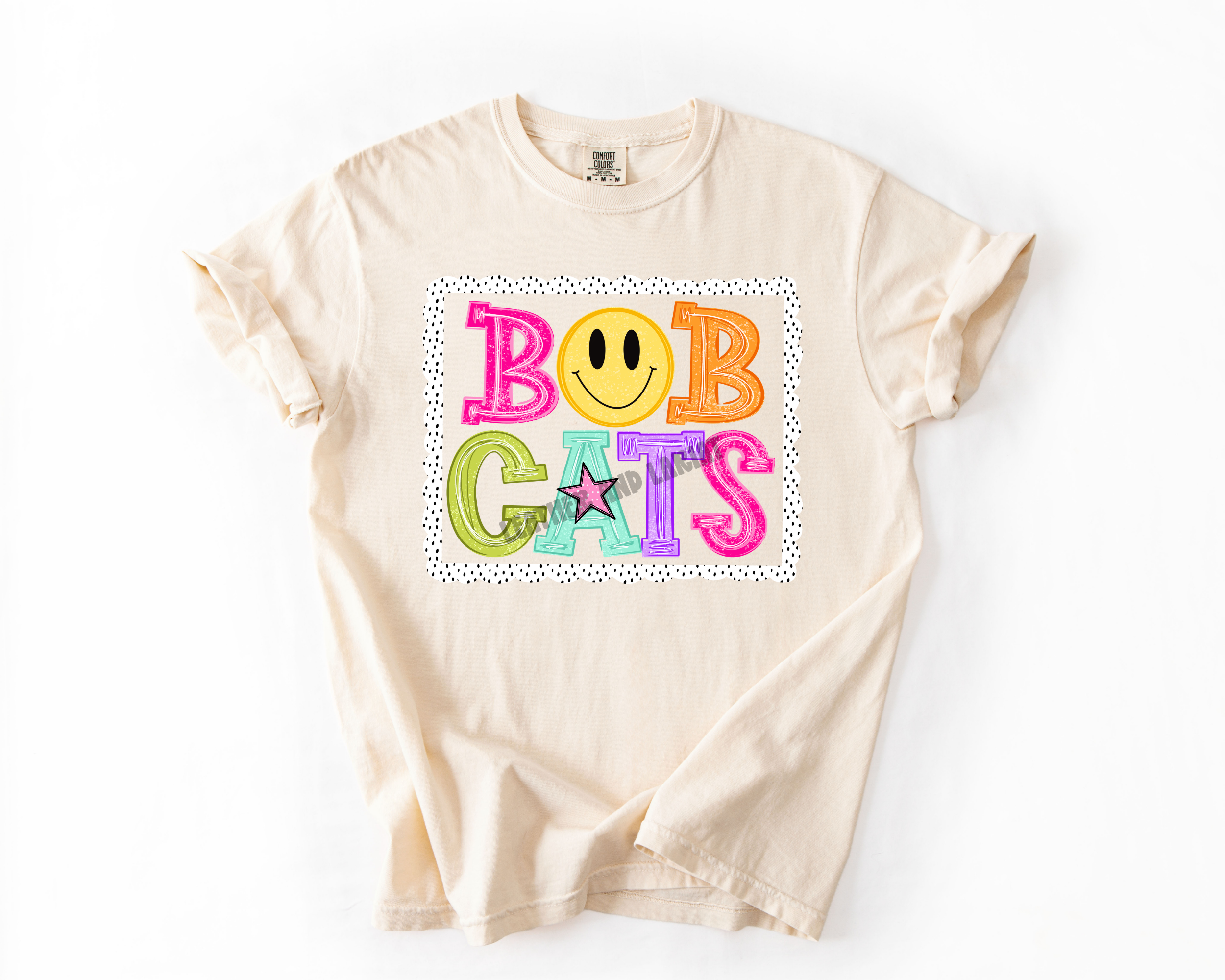 PREPPY BOBCATS GAME DAY COMFORT COLORS TEE