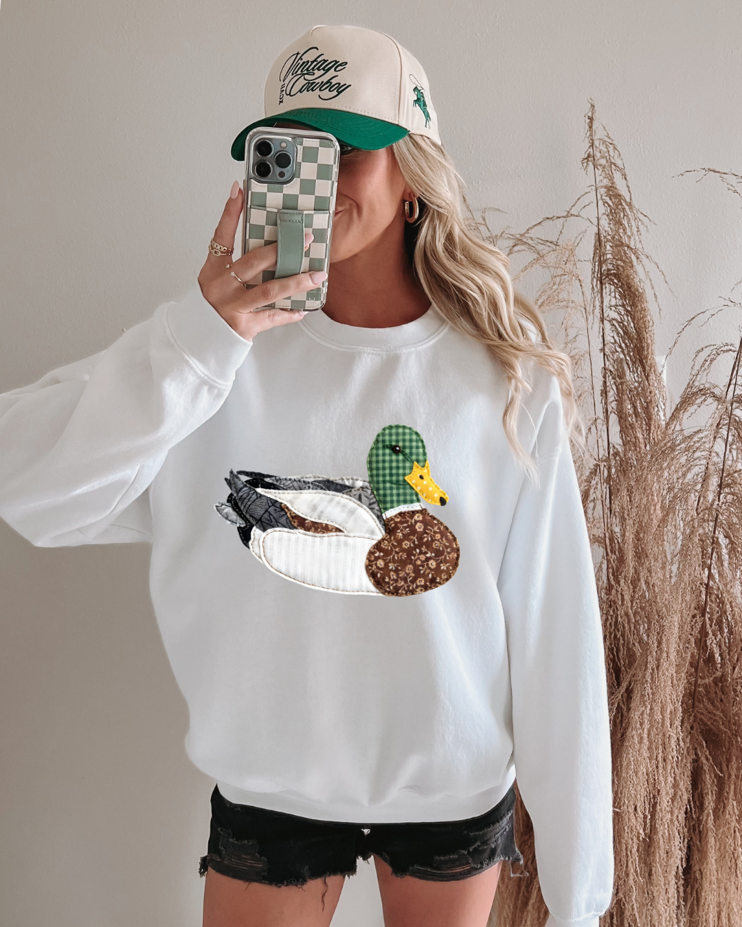 faux Patchwork Sitting Mallard