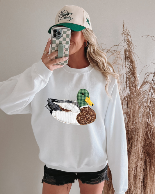 faux Patchwork Sitting Mallard