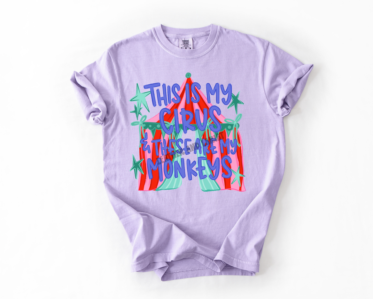 THIS IS MY CIRCUS AND THESE ARE MY MONKEYS COMFORT COLORS TEE