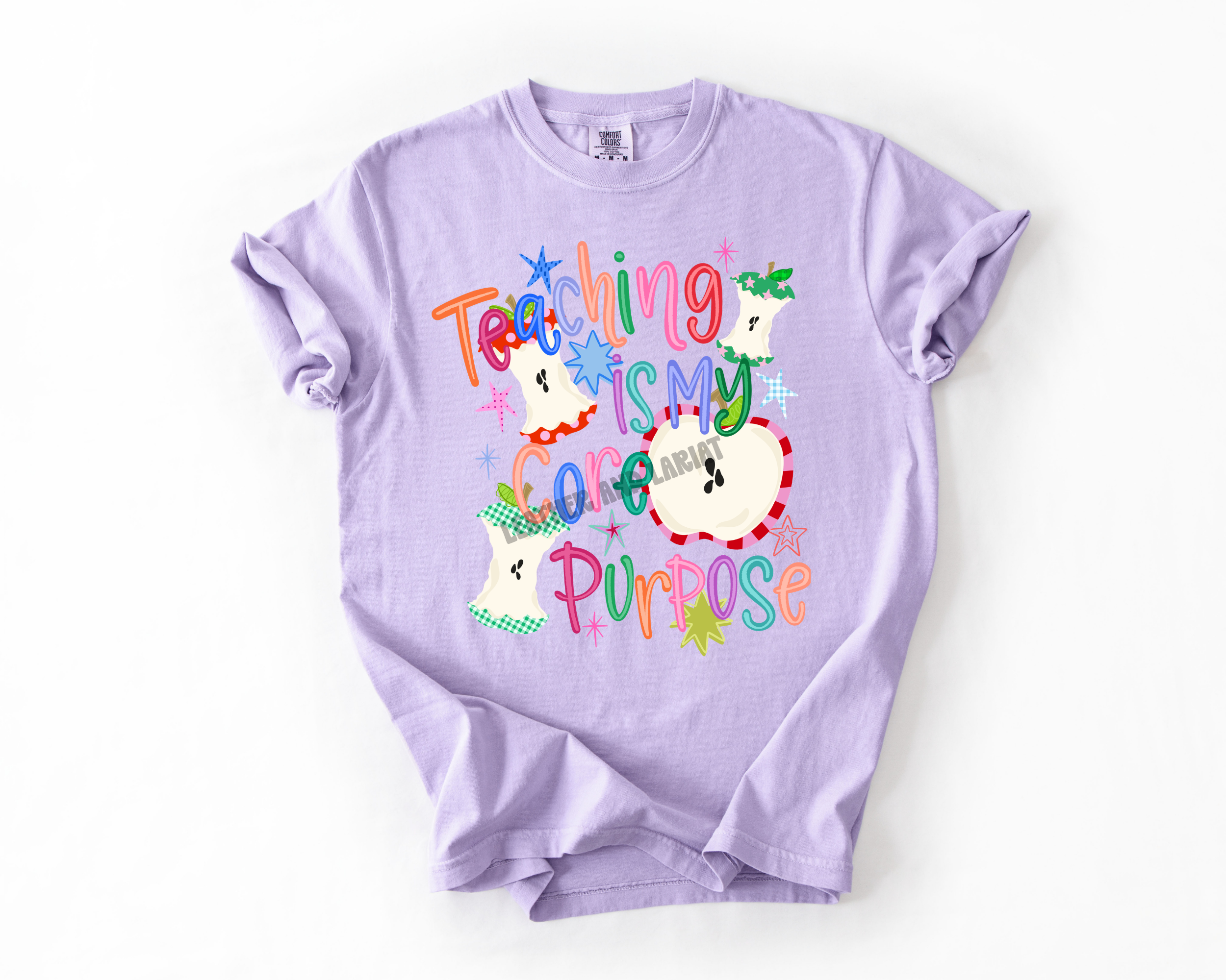 TEACHING IS MY CORE PURPOSE COMFORT COLORS TEE