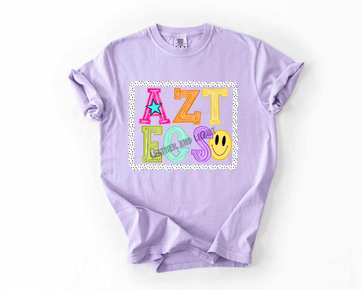 PREPPY AZTECS GAME DAY COMFORT COLORS TEE