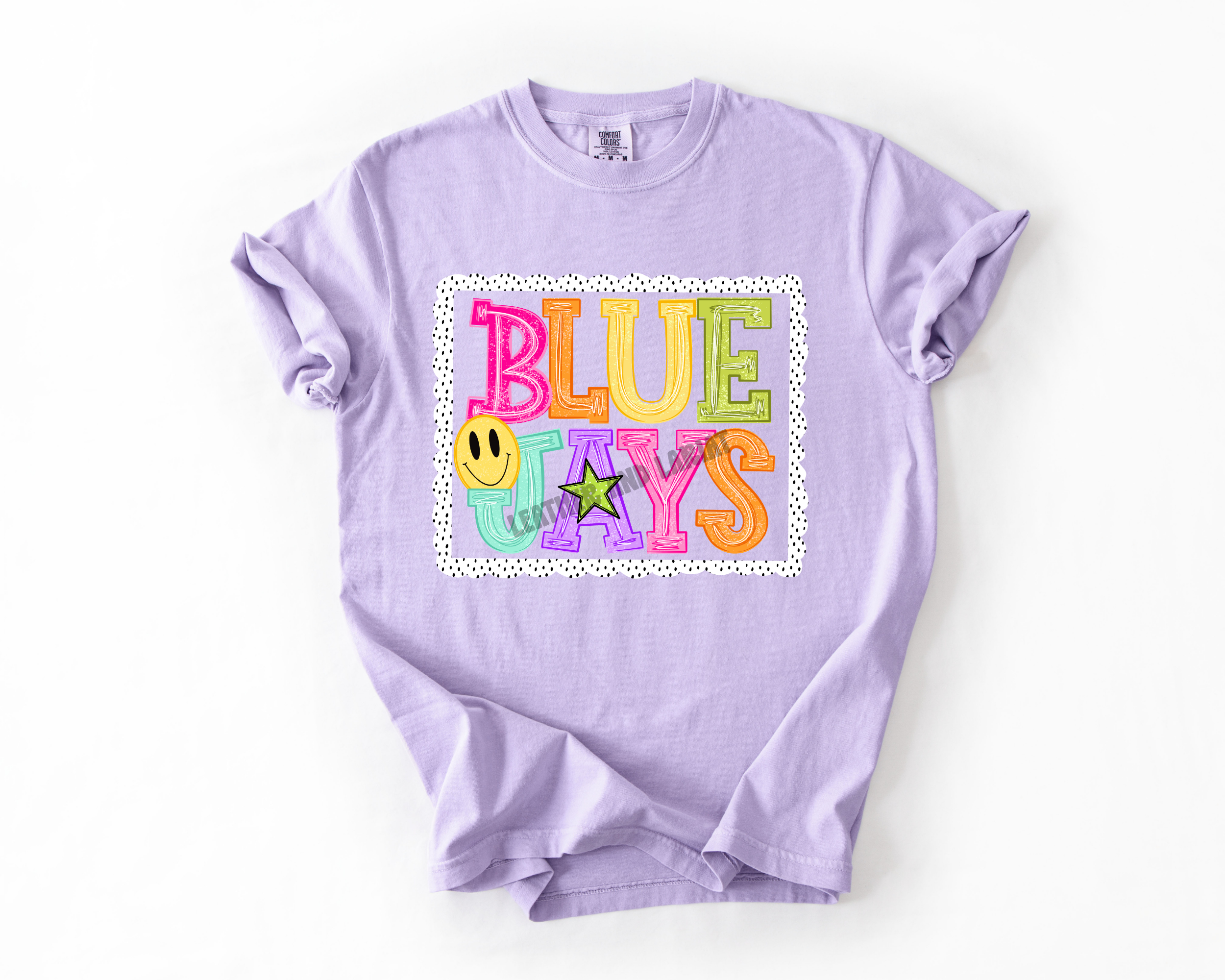 PREPPY BLUE JAYS GAME DAY COMFORT COLORS TEE