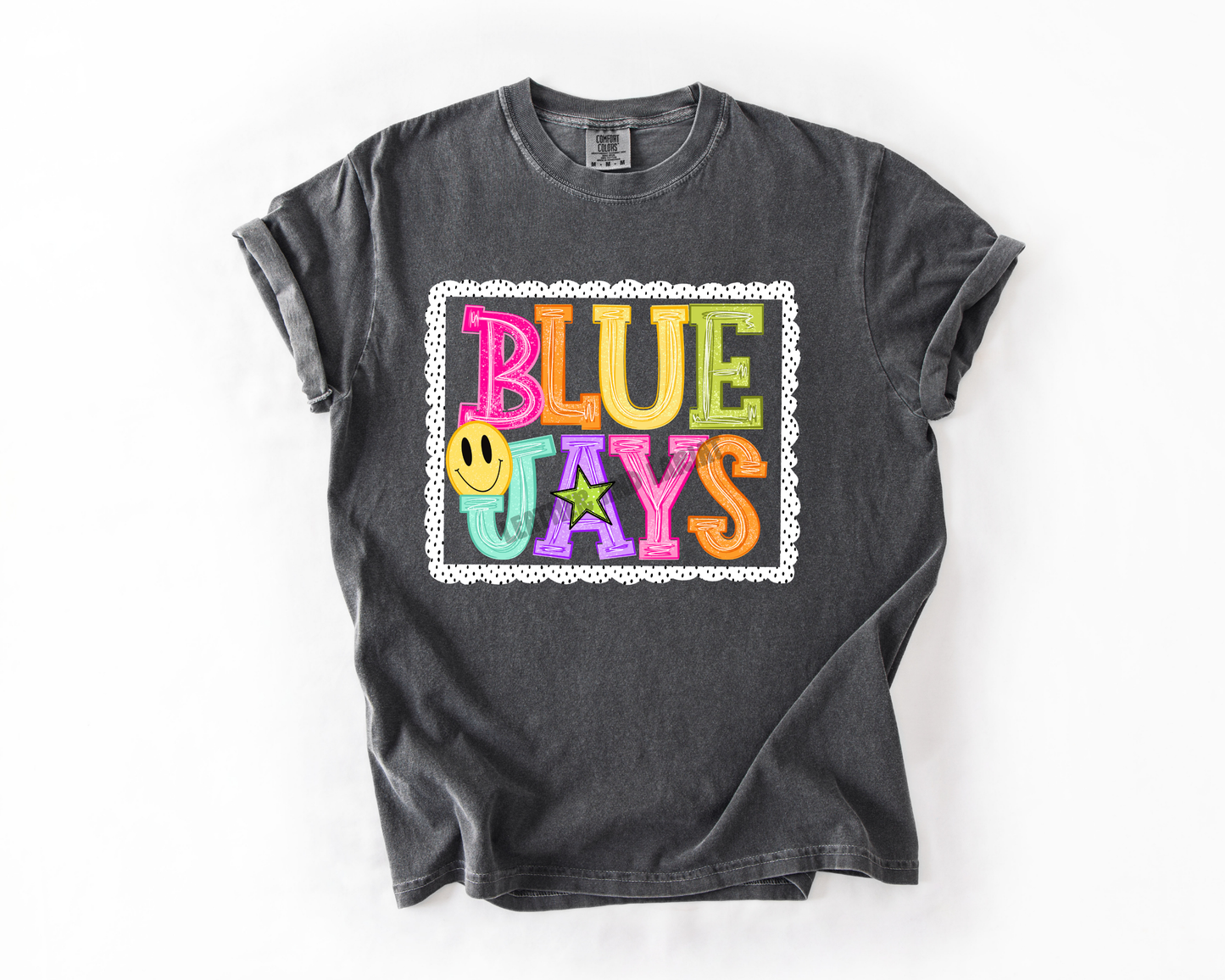 PREPPY BLUE JAYS GAME DAY COMFORT COLORS TEE