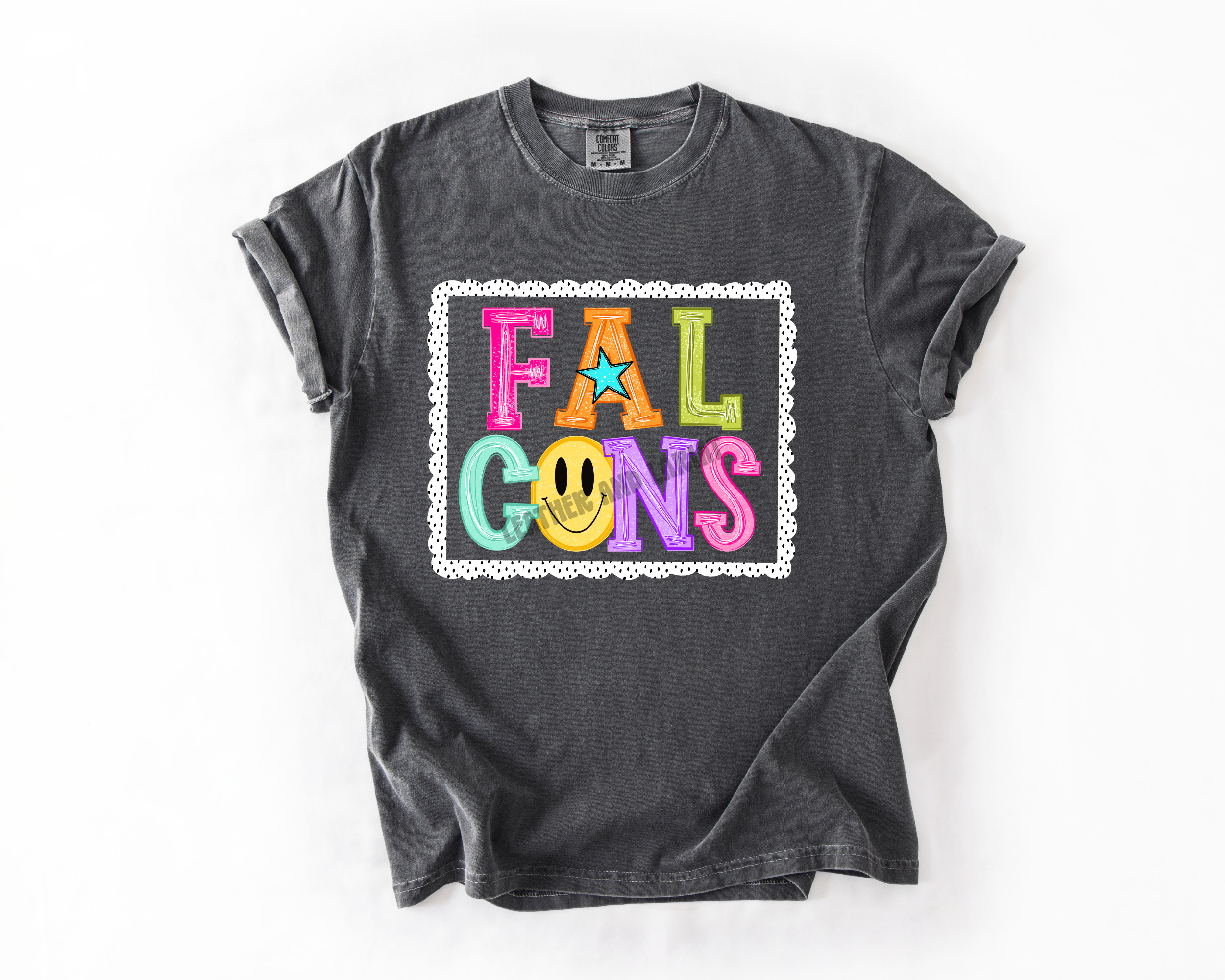 PREPPY FALCONS GAME DAY COMFORT COLORS TEE