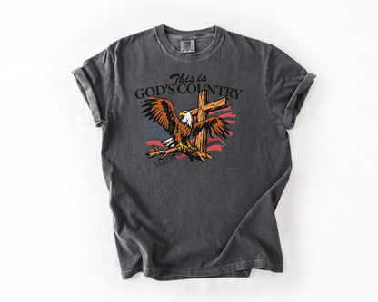 THIS IS GODS COUNTRY COMFORT COLORS TEE
