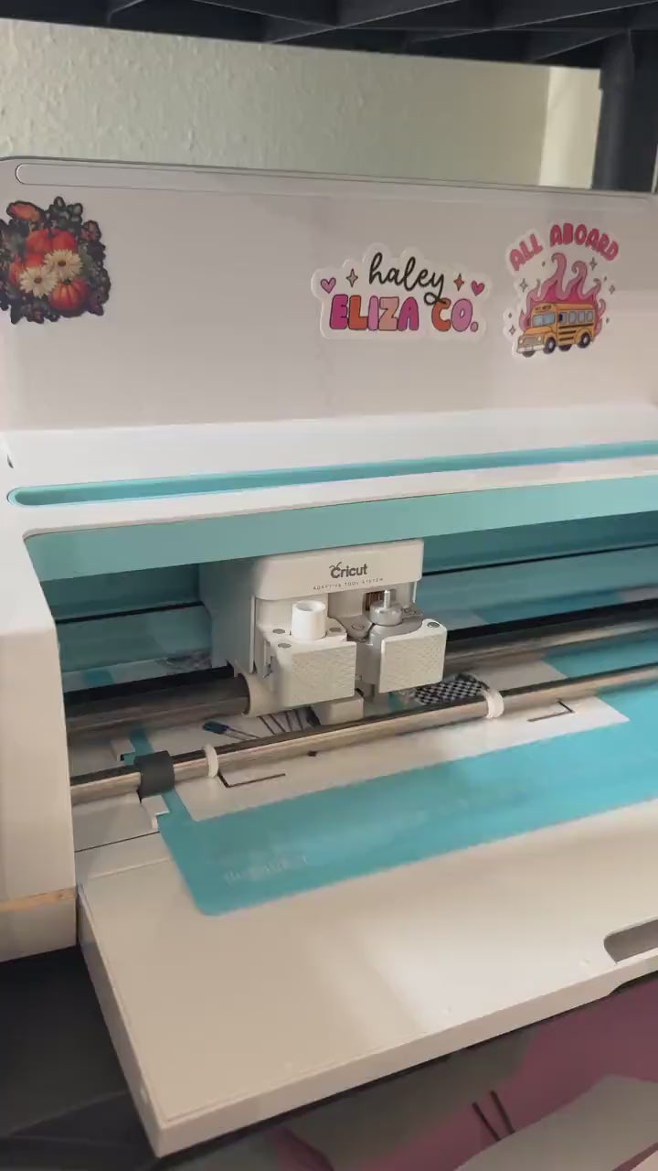 Turquoise And Redbull Hairstylists Essentails Sticker